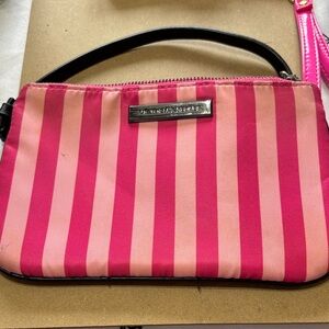 Victoria's Secret Pink Striped Clutch
